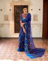 Designer chiffon Party wear Saree thumb 7