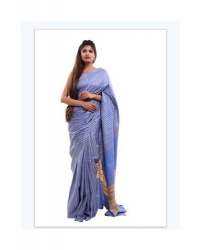 Blue Handloom Silk Saree