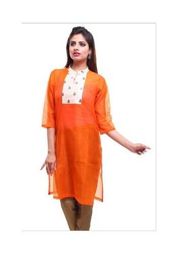 Chanderi silk Kurti for Ladies  by Pinwheel Online Private Limited