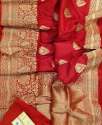 Wedding Wear pure Banarasi Katan Silk Saree thumb 2