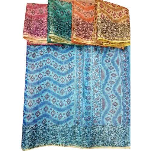 Fancy Banarasi Silk Printed Saree by Laxmipooja Textiles