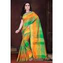 Multi Color Ikkat Silk Saree