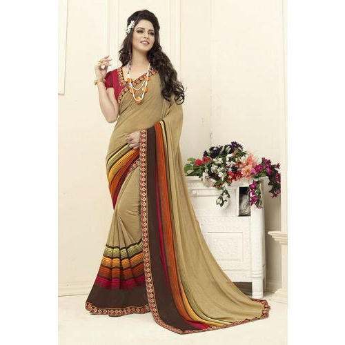 Stylish women Georgette Printed Saree