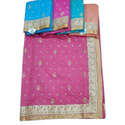 Traditional Embroidered Work Saree