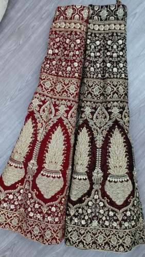 Designer Velvet Embroidered Lehanga Choli 