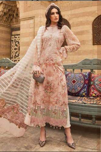 Party wear Unstitched Embroidered Suit  by Eyra Fashions