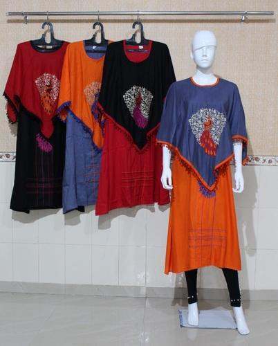 poncho style kurti