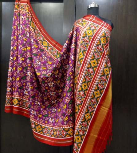 Pure Hand Made Double Weave Patola Silk Saree  by Om patola saree