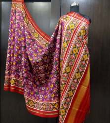 Pure Hand Made Double Weave Patola Silk Saree 