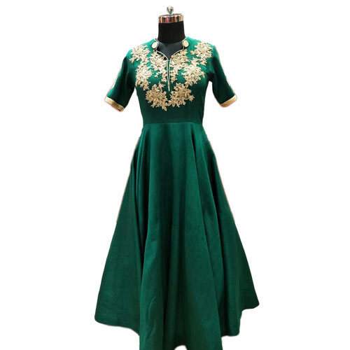 Ladies Green Gown
