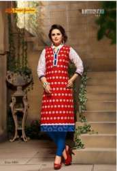 pranjal Ladies Straight Cotton Kurti