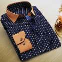 dotted-print-cotton-shirt