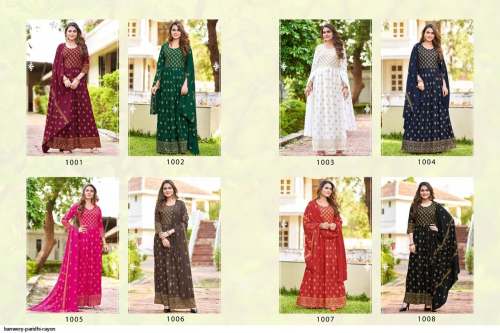 14kg Rayon Foil Printed Kurti yy Banwery Paridhi