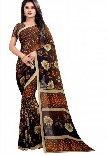 Ladies Georgette Saree  MANOHARI