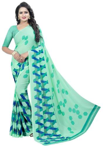 Printed Georgette Saree