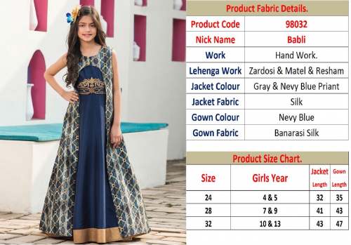 Kids Girls Party Wear Gown﻿ by Bhavyaa fashion