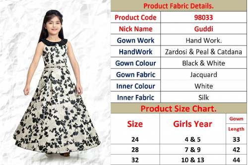 Kids Designer Gown by Bhavyaa fashion