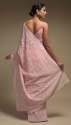 Latest Collection Pink Color Chikankari Saree thumb 2