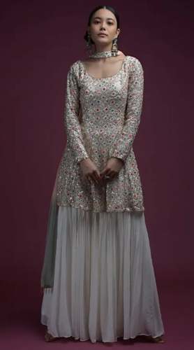 Off White Sharara Suit by Kalki Fashion