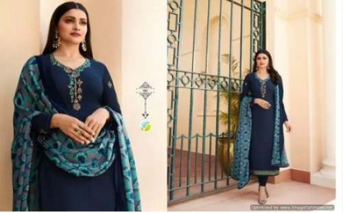 Crape Semi-Stitched Salwar Kameez by Maajisa Group