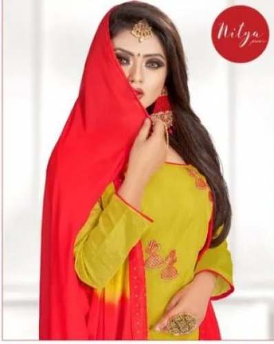 Chanderi Dress Materials for  ladies 