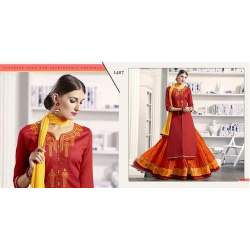 Printed pakistani long kurti