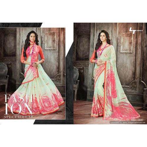 Silk ladies plain saree
