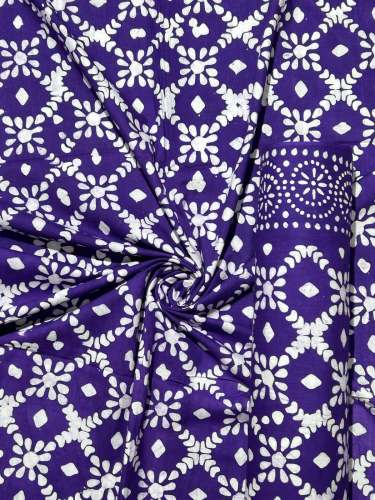 Cotton Batik Printed Fabric
