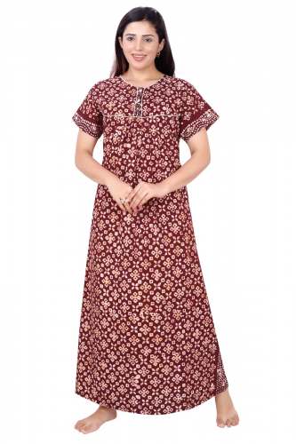 Block print nighty by Bombay Batik by FAROOQ DYEING