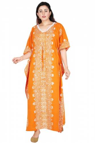 Cotton Batik Printed Kaftan