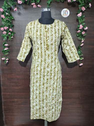 fancy print unstitched kurti