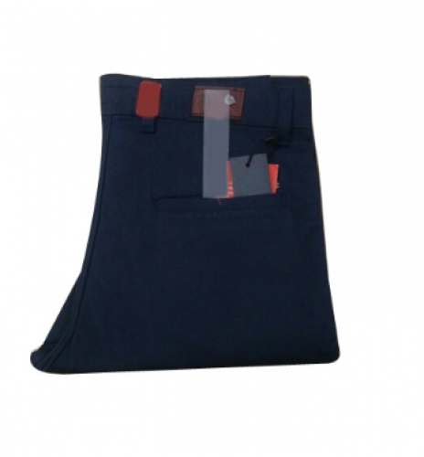 Blue Plain Cotton Pant