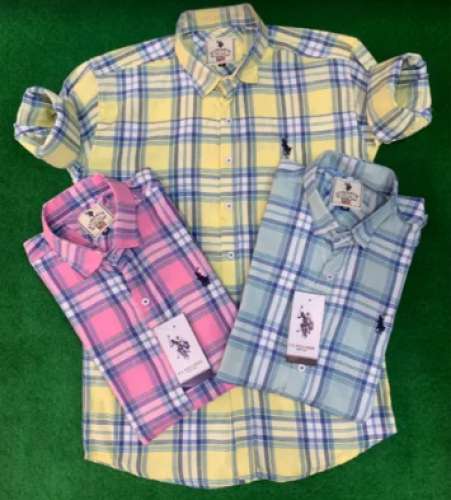 Men Cotton Checks Shirt
