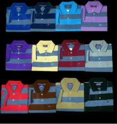 Men Cotton Collar T Shirt 