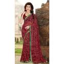 Casual wear Georgette Printed Bandhej Saree thumb 1
