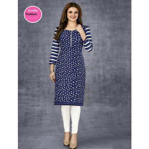 Ladies moon Printed Kurti by Victory Touch