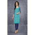 Ladies sky Cotton Kurti