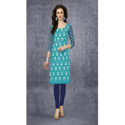 Ladies sky Cotton Kurti