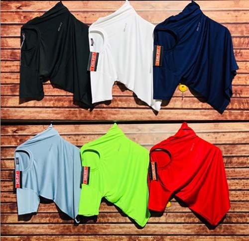 Short Sleeve Plain Round Neck Men T shirt  by Kavya Garments