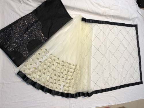 Pure White Embroidery Saree