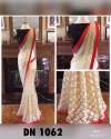 Pure White Embroidery Saree thumb 4