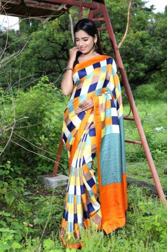  minakshi silk with attractive pallu and tassels by KRISHNA SAREE