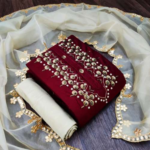 Chanderi Dress Material