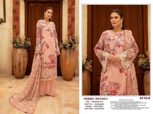Pakistani Suit with Sequence Emb siramik work