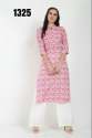 Formal Block Printed Cotton Kurtis