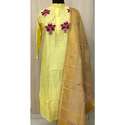 Art Silk Chanderi Long Party Wear Kurti thumb 1