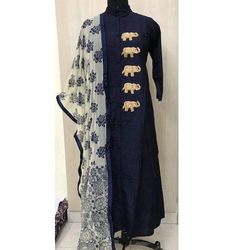cotton fancy kurti with dupatta