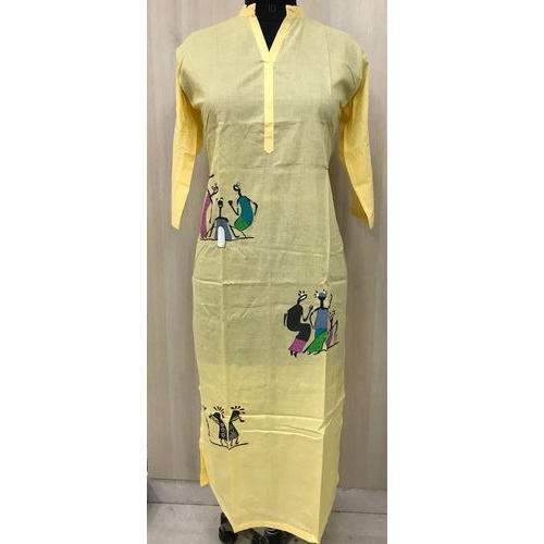 Fancy Cotton Long Kurti At Wholesale