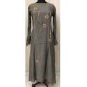 Muslin Long Kurti With Handwork and Bell Sleeves thumb 1