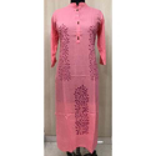 Rayon Long Straight Pattern Kurti 